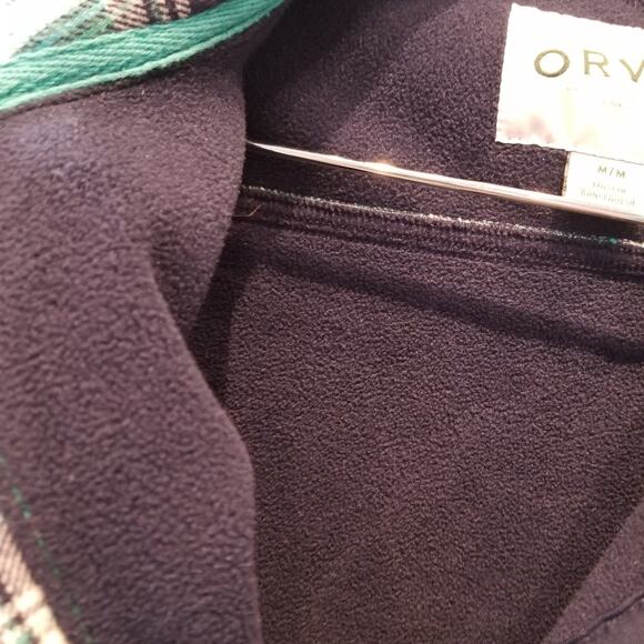 Orvis Green Blue Plaid Check Shacket Jacket Cotton jacket, Cizy and Warm Size M - Picture 14 of 14